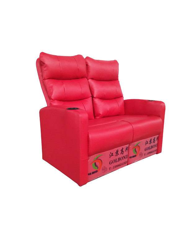 Warna Merah Sofa Bioskop Rumah Gravitasi Kembali Cepat Penyesuaian
