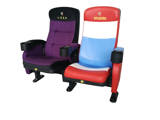 Media Room Commercial Theater Seating Customized Color Folded Design